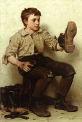 Der Schuhputzer, ca. 1885-90
